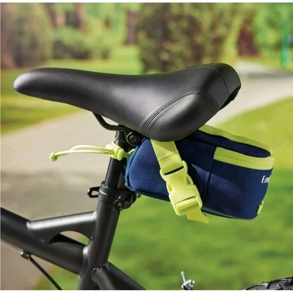 Rear Saddle Bike Bag Navy Blue - Embark Bicycle Riding Storage phone keys holder